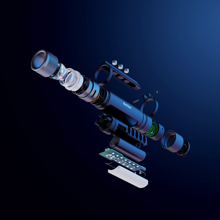 Светодиодный фонарь 6в1 с магнитом, с функцией powerbank, 1000 лм  