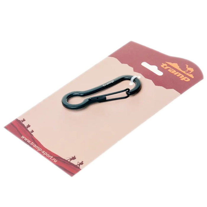 Карабин Tramp TRA-220 из ножевой стали, черный  