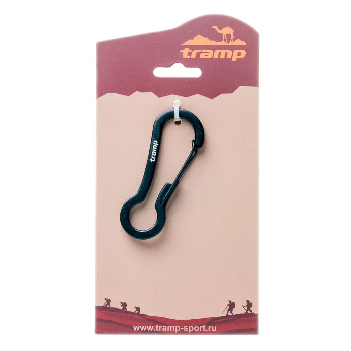 Карабин Tramp TRA-220 из ножевой стали, черный  