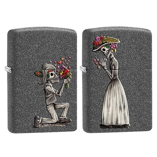 Зажигалка Zippo 211 Day Of Dead Skulls Set 28987  