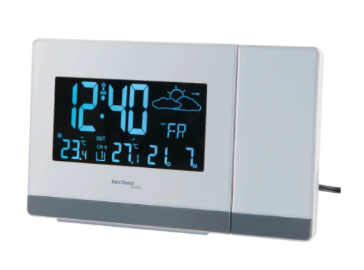 Часы проекционные Technoline WT549 - белые  