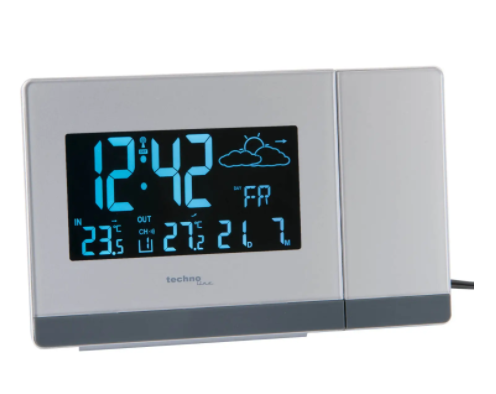 Часы проекционные Technoline WT549 - белые  