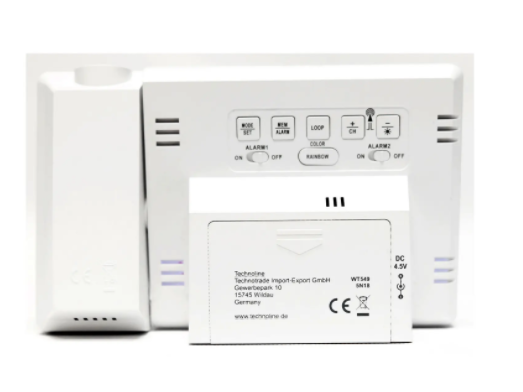 Часы проекционные Technoline WT549 - белые  