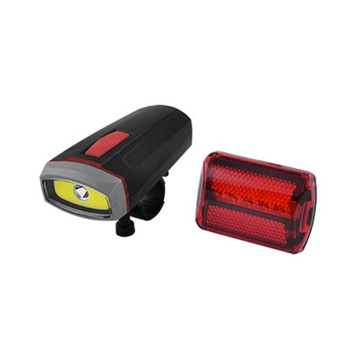 Фонарь велосипедный Police 808-XPE+COB, габарит-5LED, 3хААА+2хАА  