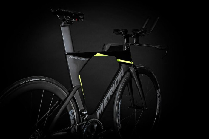 Велосипед Merida 2020 time warp tri limited l black/ud/silver(green)  