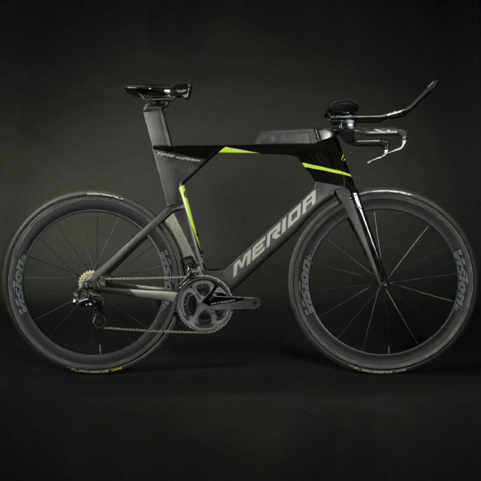 Велосипед Merida 2020 time warp tri limited l black/ud/silver(green)  