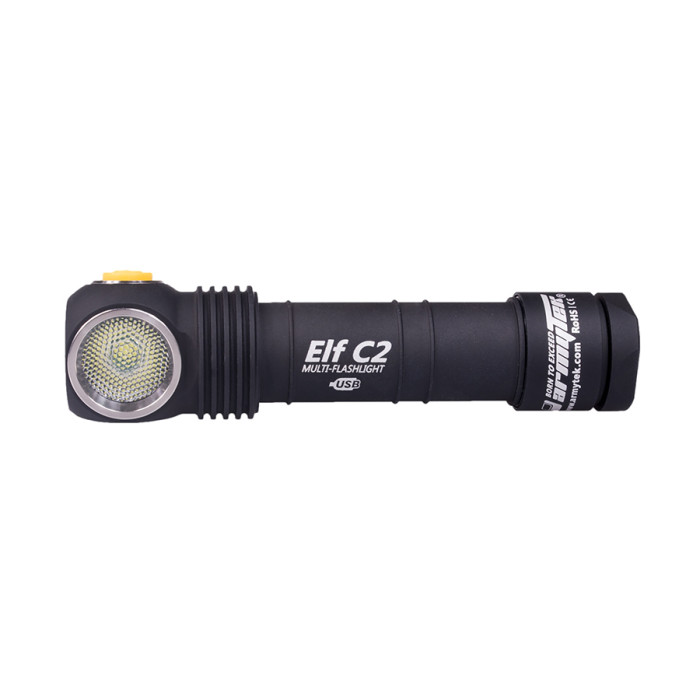 Мультифонарь Armytek Elf C2 Micro-USB+18650 XP-L, теплый свет (F05101SW)  