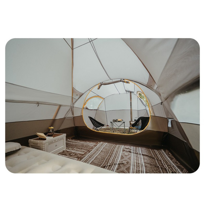 Палатка шестиместная Naturehike, KOTA 6, CNK2450WS031, 75D, светло-коричневая  