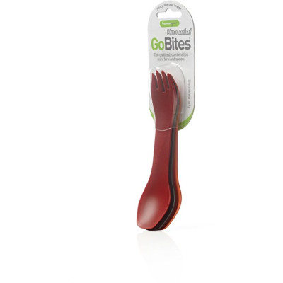 Ложко-вилка Нumangear GoBites Uno Mini 3-Pack (красный, серый, оранжевый)