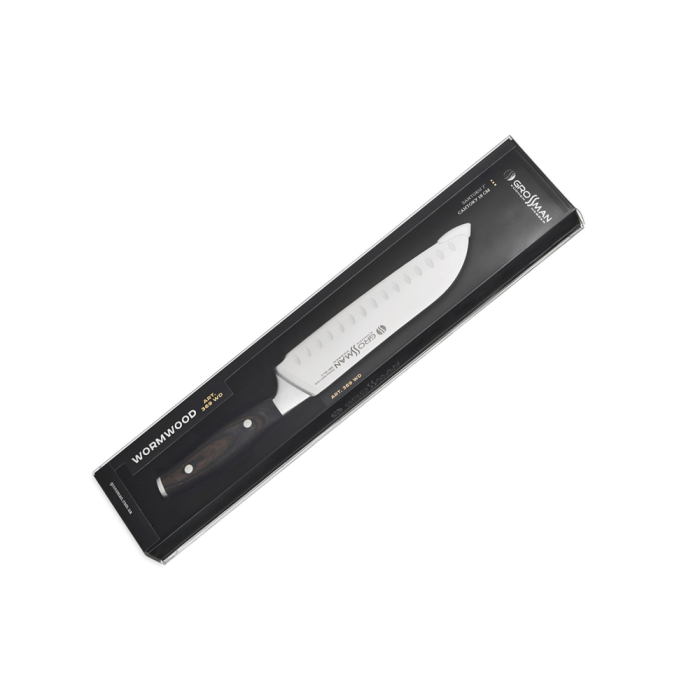 Кухонный нож Сантоку Grossman 369 WD - WORMWOOD  