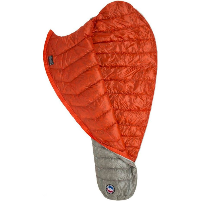 Спальник Big Agnes Pluton UL 40 (850 DownTek) Regular gray/pumpkin - Left Zip  