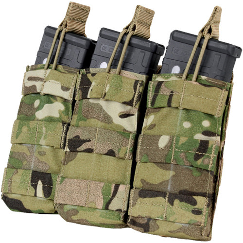 Подсумок Condor TRIPLE M4/M16 MAG для 3-х магазинов, открытый мультикам 