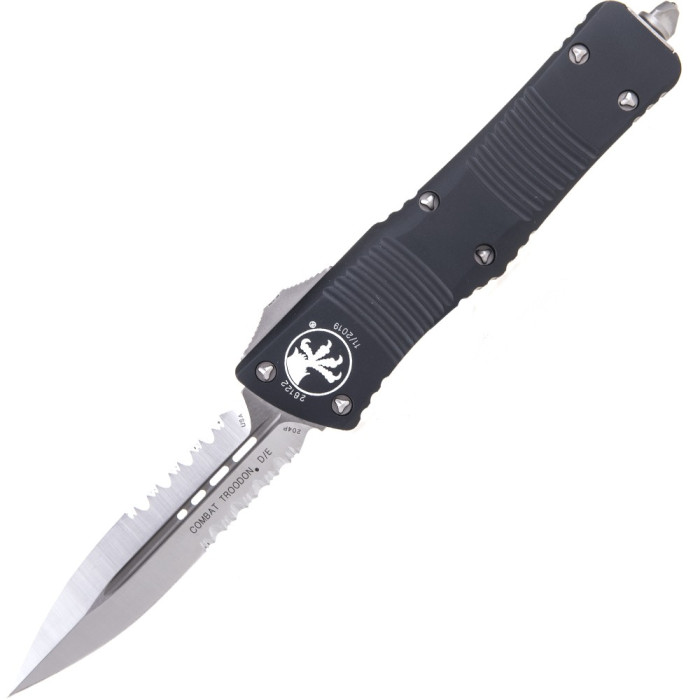 Нож Microtech Combat Troodon Double Edge Satin DS серрейтор (142-5) 