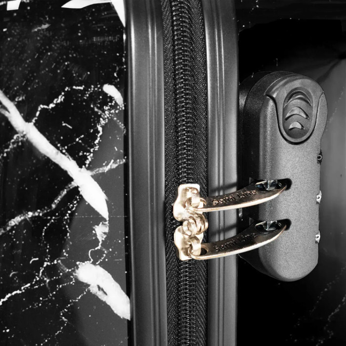 Чемодан Semi Line 20" (S) Black Marble (T5730-1)  