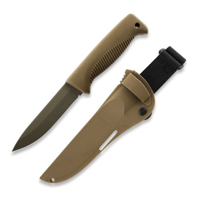 Нож Peltonen M07, покрытие cerakote FDE, coyote 