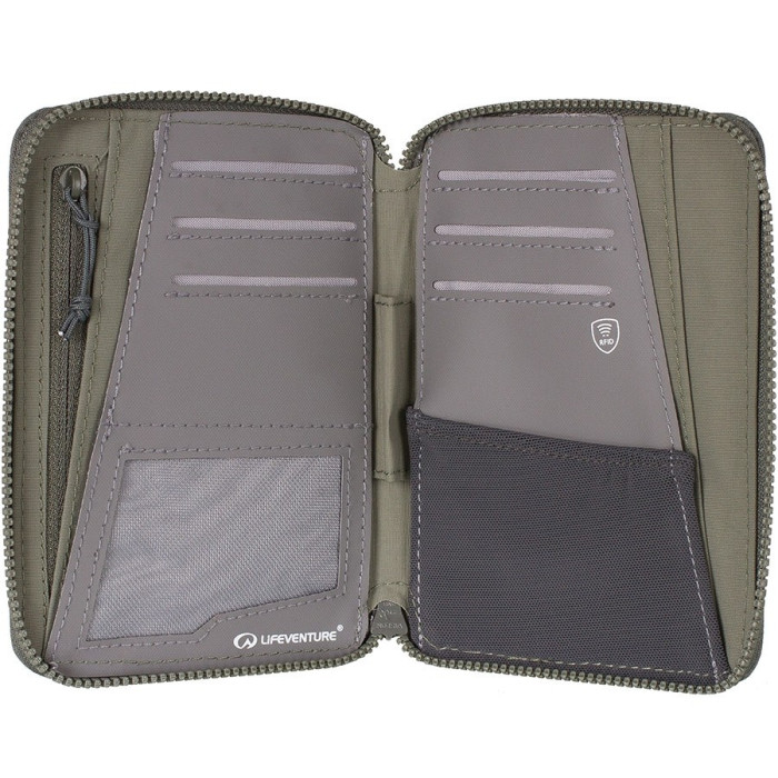 Кошелек RFID Lifeventure Mini Travel Wallet, Olive  