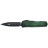 Нож Microtech Cypher II D/E - Green X-51 Handle - Tumbled Black Blade green