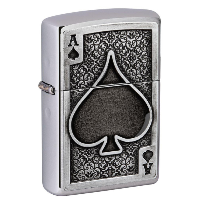 Зажигалка Zippo 200 Ace Of Spades Emblem (49637)  