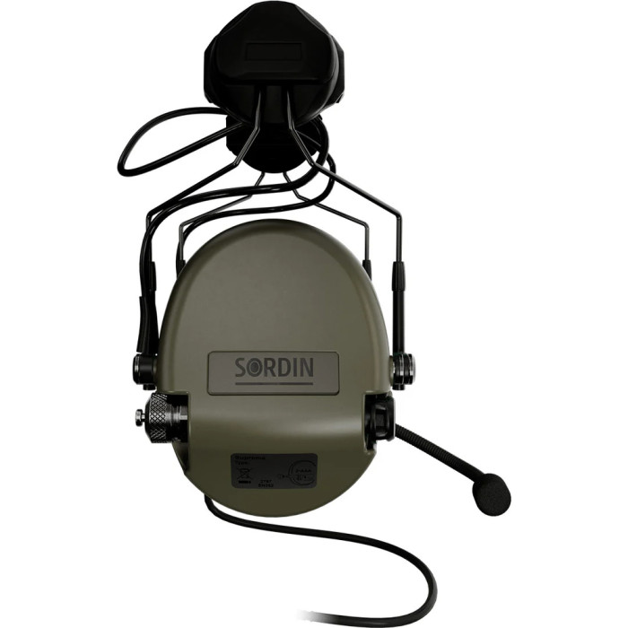 Активные наушники Sordin Supreme MIL CC из ARC Rail. Green  