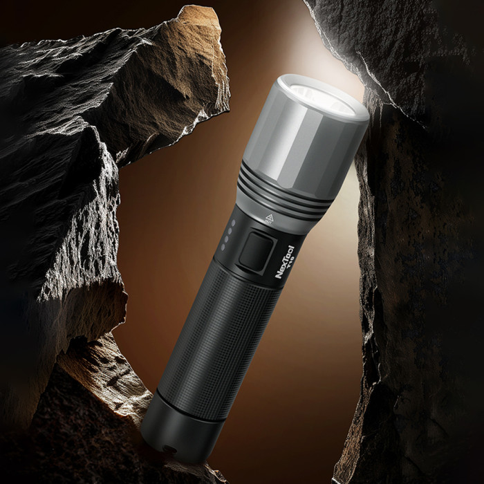 Фонарь ручной NexTool Flashlight T10, 2000 лм, алюминиевый корпус  