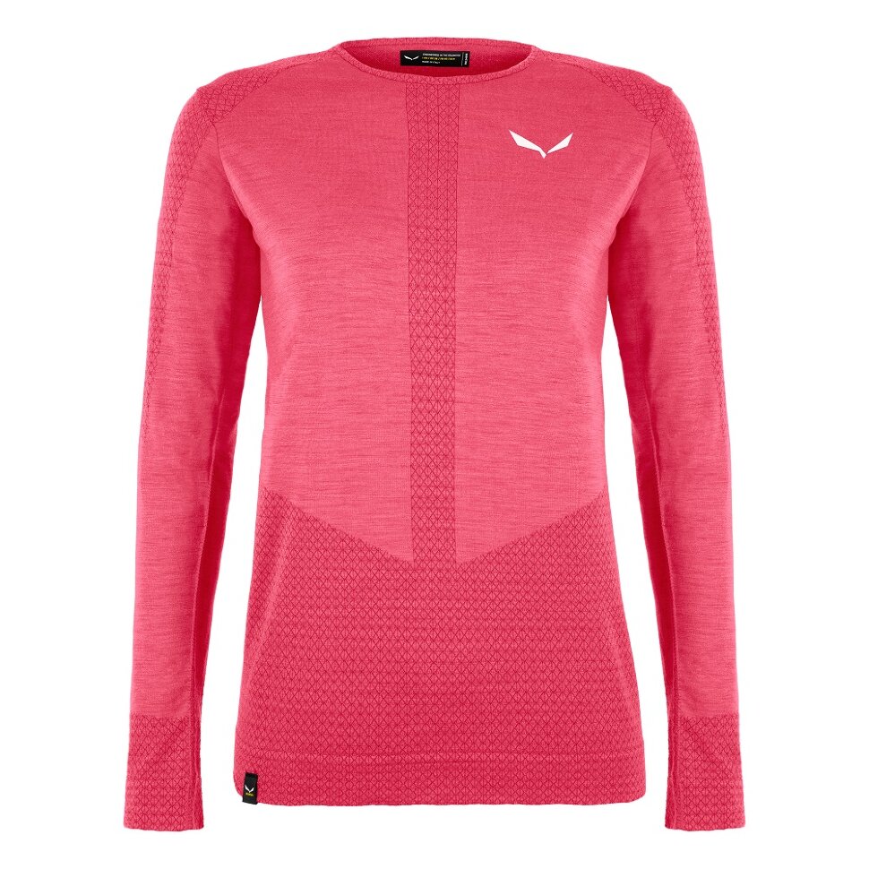 Термофутболка женская  Salewa ZEBRU RESPONSIVE L/S ТЕЕ- розовая