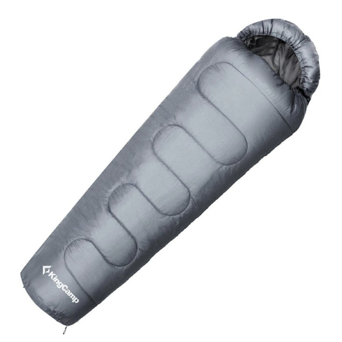 Спальный мешок KingCamp Treck 450L (KS3193), серый, левый 