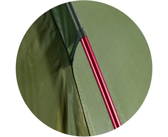 Палатка High Peak Woodpecker 3 LW - зеленая/красная (10195)  