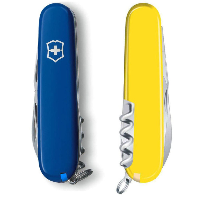 Нож Victorinox Spartan Ukraine 91мм/12функ/син-желт  