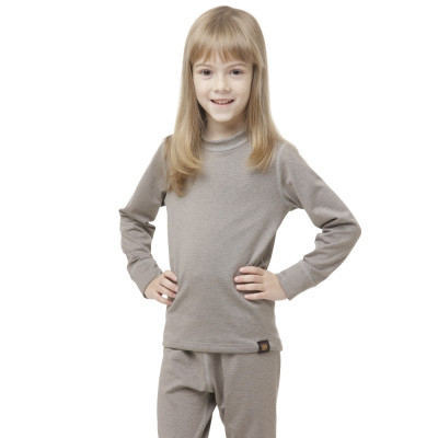 Термофутболка детская Turbat Yeti Top Kids - серая, 140