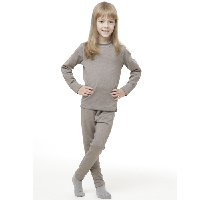 Термофутболка детская Turbat Yeti Top Kids - серая, 140  
