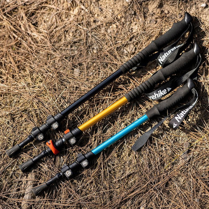 Треккинговые палки 2шт Naturehike Men ST 01 6061 AL NH17D001-Z, 3-сек., алюминий, синие  