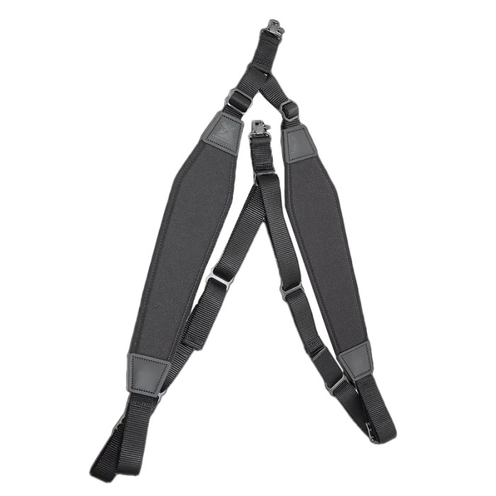 Ремень ружейный GrovTec двухточечный биатлонного типа. камуфляж/черный  