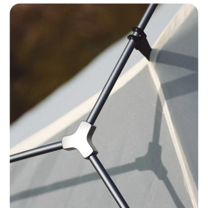 Палатка сверхлегкая двухместная с футпринтом Naturehike Cloud Up Pro CNK2350WS020, 20D, светлая серая  