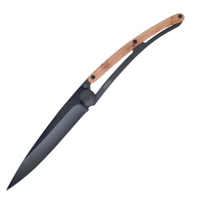 Нож Deejo Wood Black 37 g, Juniper