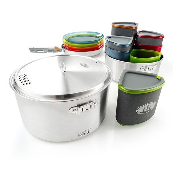 Набор посуды GSI Outdoors Glacier Stainless Camper  