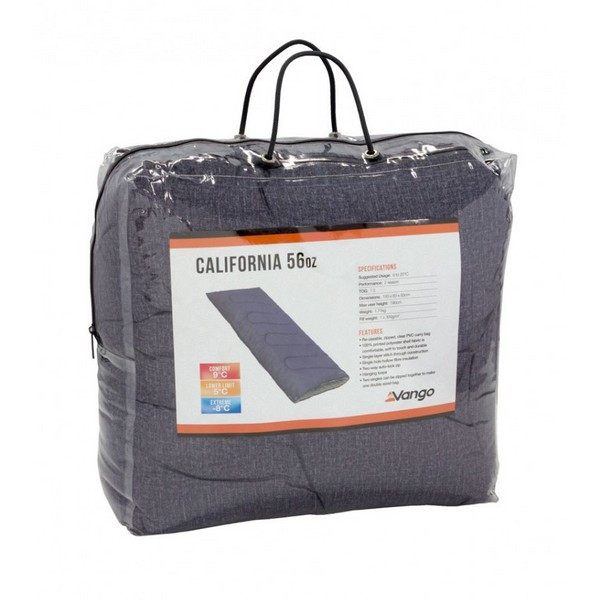 Спальный мешок Vango California XL 65 OZ/5°C, серый  
