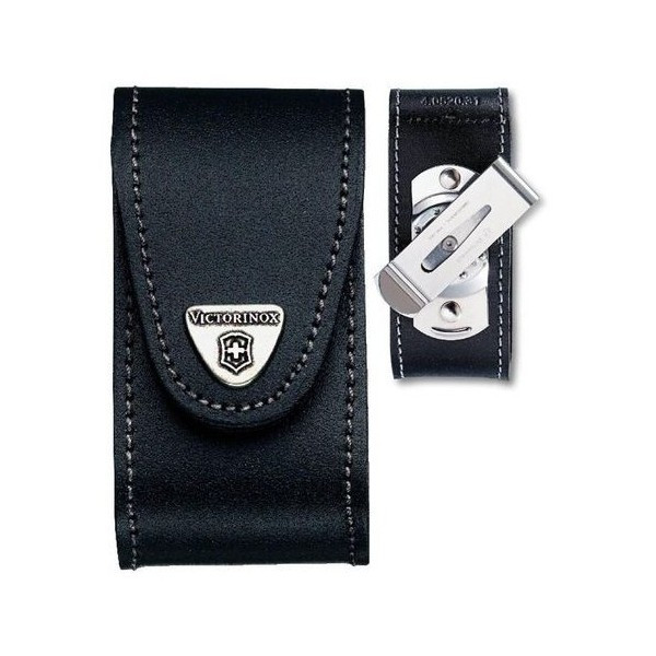 Чехол для ножей кожаный Victorinox на липучке с клипом 5-8 слоев 84-91мм (4.0521.31)  