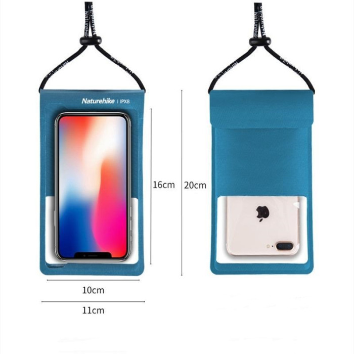 Гермочехол для смартфона 2020 IPX8 7 inch Naturehike NH20SM003 синий  