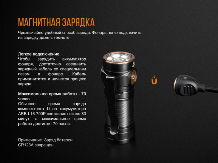 Фонарь Fenix E18R Cree XP-L HI (царапины на корпусе)  