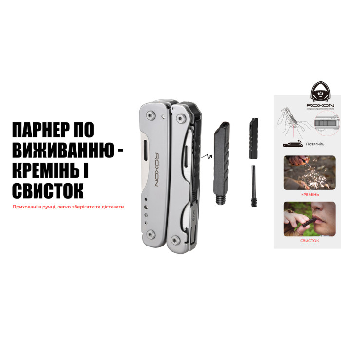 Мультитул Roxon Flash S803E (20 в 1)  