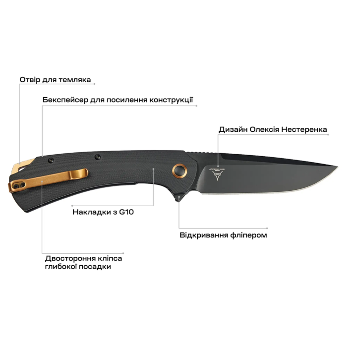 Нож Skif Frontier BB, G10, black  