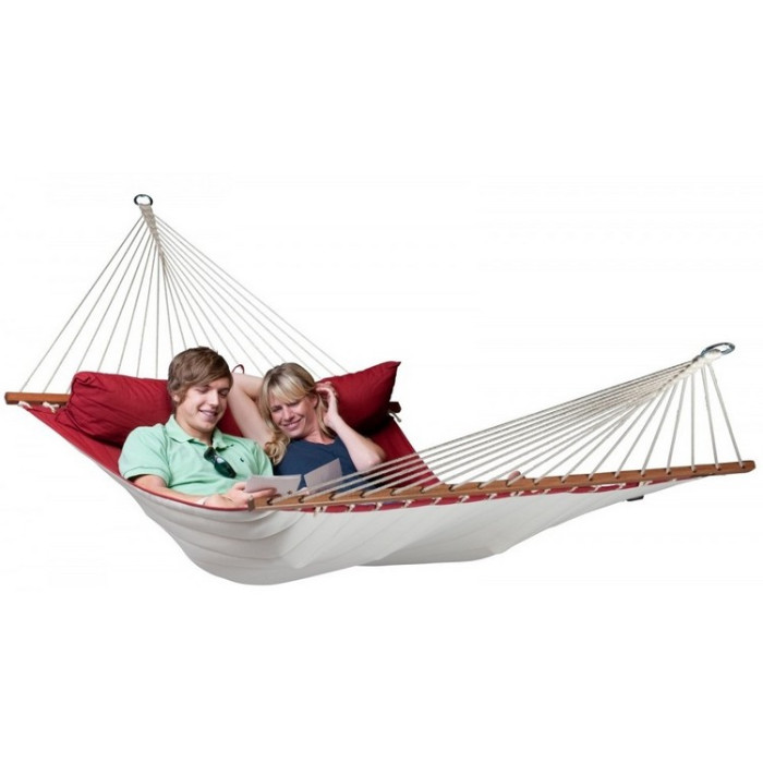 Гамак семейный с рейками La Siesta Alabama NQR14-21 red pepper  