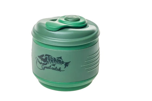 Кружка складная TRAMP силиконовая с крышкой 350мл UTRC-082, Зеленый  