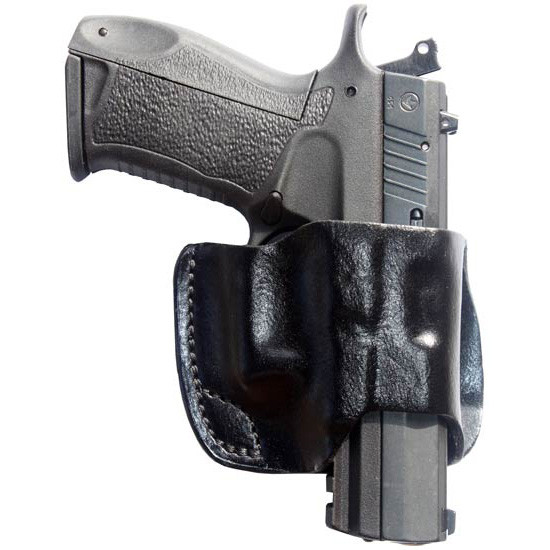 Кобура Front Line поясная компактная кожа для Glock 17/22/31 черный (FL30171) 