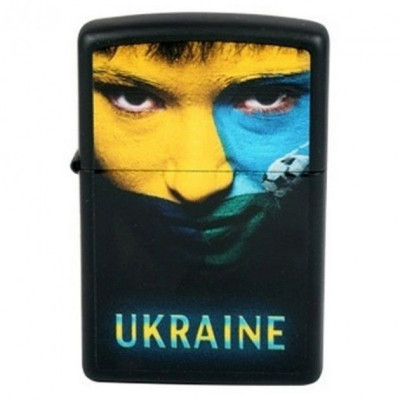 Зажигалка Zippo Ukraine Soccer Face 218US