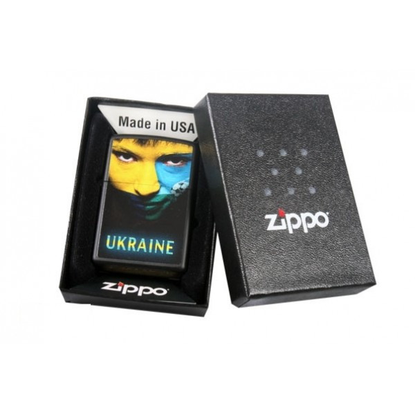 Зажигалка Zippo Ukraine Soccer Face 218US  