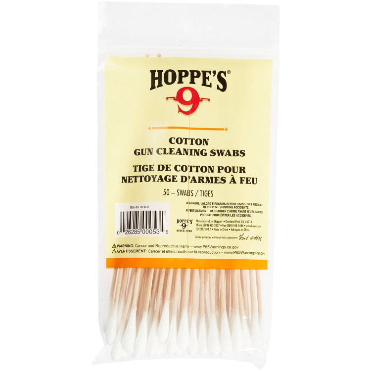 Набор палочек для чистки Hoppes`s д/чистка, хлопок, 50 шт/уп 