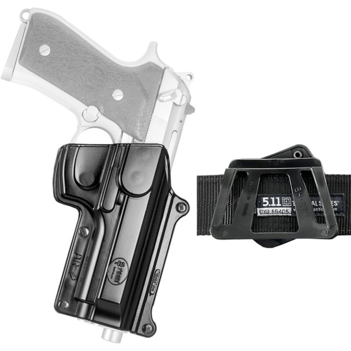 Кобура Fobus для Beretta 92F/96 с креплением на ремень поворотная black (BR-2 BH RT)  