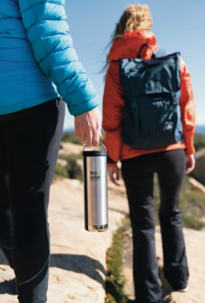 Термокружка Klean Kanteen TKWide Cafe Cap 592 мл - серая  