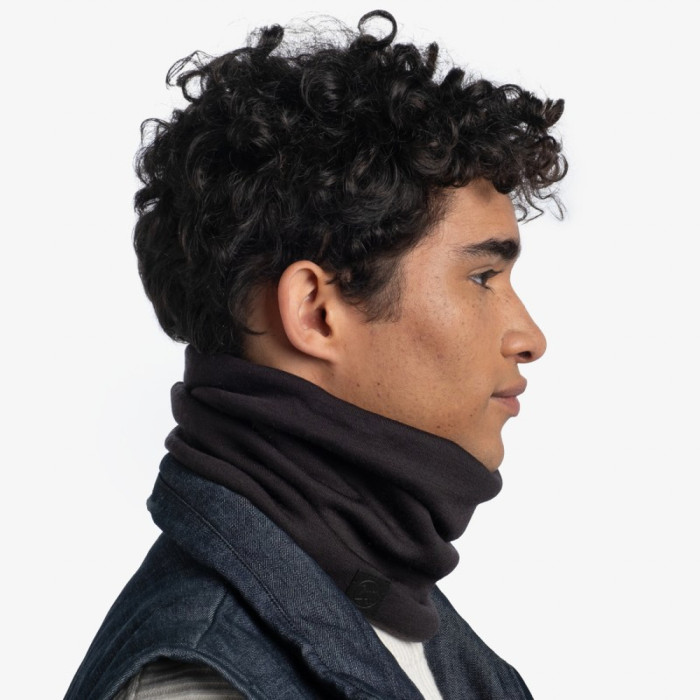 Шарф-труба Buff Heavyweight Merino Wool solid black  